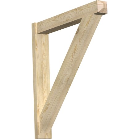 Ekena Millwork Traditional Craftsman Rough Sawn Outlooker, Douglas Fir, 6"W x 38"D x 42"H OUT06X38X42TRA04RDF